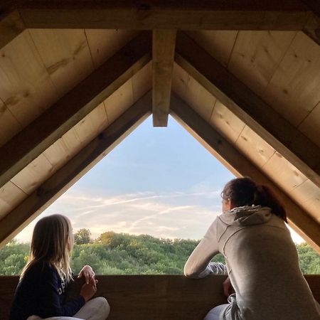 Cabane Bivouac Avec Echelle A L'Ombre Des Chenes Idrac-Respailles 外观 照片